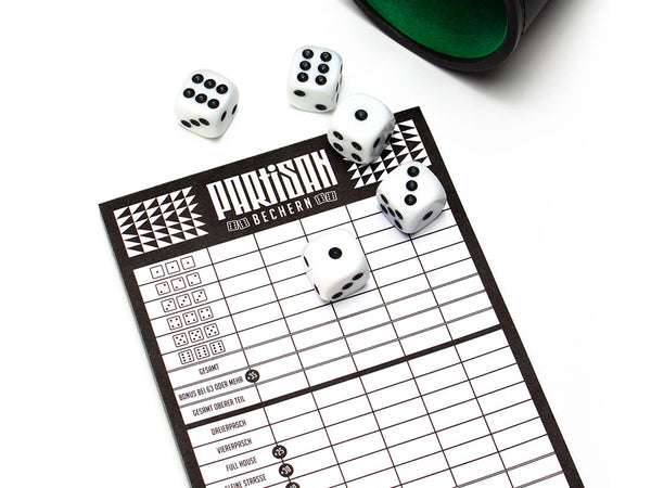 Knobeln mit dem Partisan Wuerfelpiel