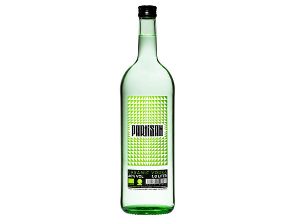 PARTISAN GREEN im alten Design ° BIO VODKA ° 1L ° 40% VOL
