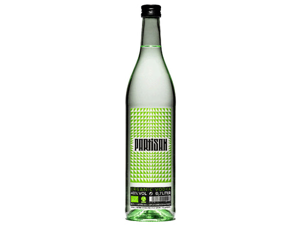 PARTISAN GREEN im alten Design ° BIO VODKA ° 0.7L ° 40% VOL