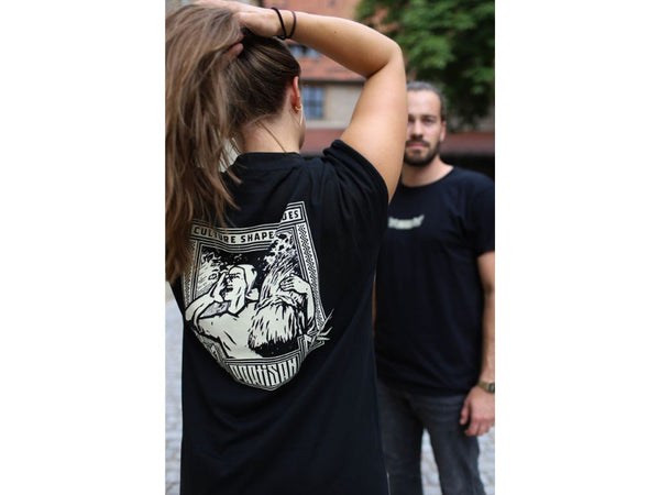 PARTISAN WHEAT SHIRT ° SCHWARZ ° BIO BAUMWOLLE