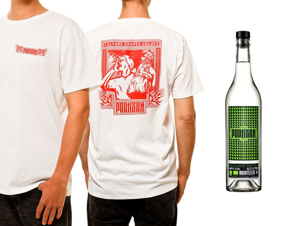 PARTISAN WHEAT ° SHIRT + PARTISAN GREEN VODKA ° 0.7L ° 40% VOL